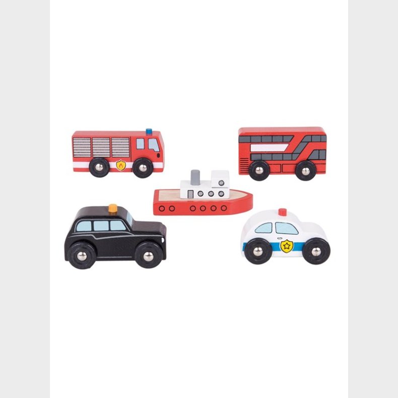 Bigjigs Wooden Vehicles 5pcs.