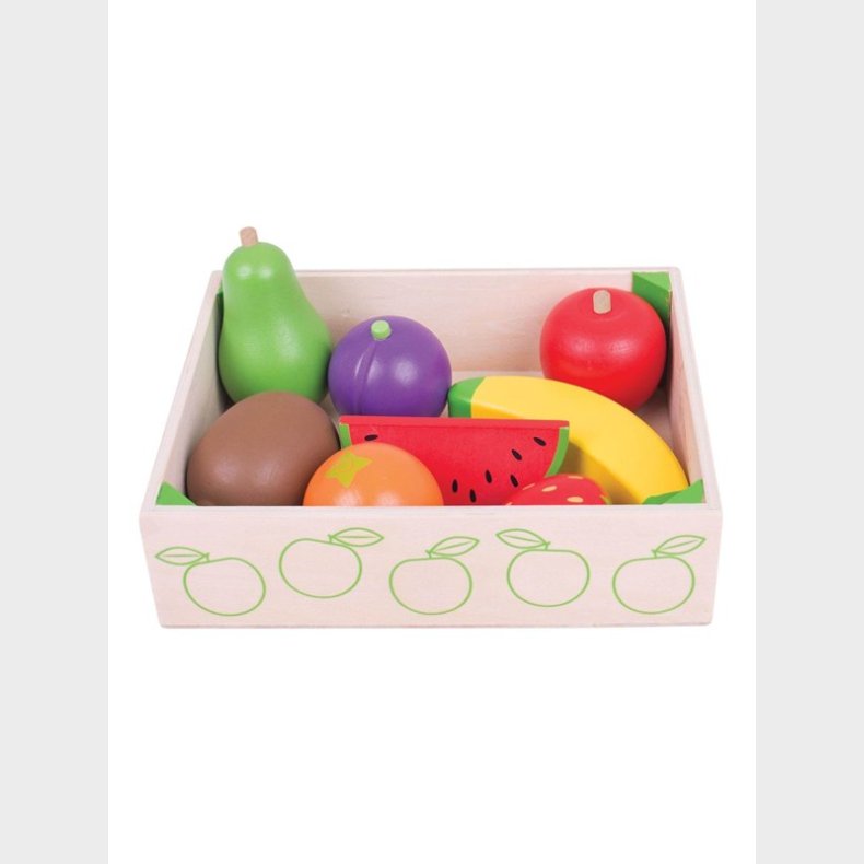 Bigjigs Wooden Box with Fruit 9 pcs.