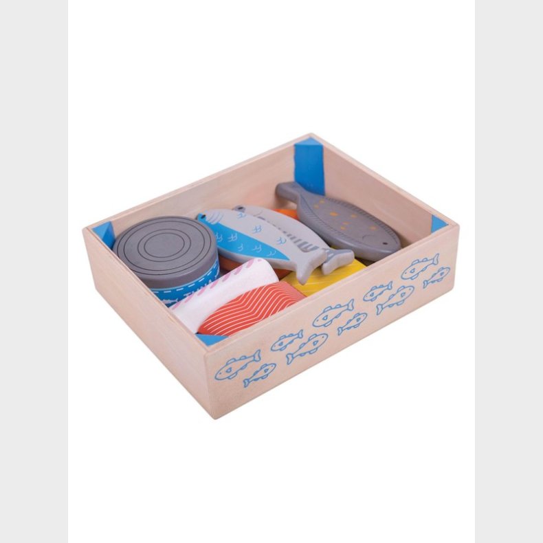 Bigjigs Wooden Box with Fish