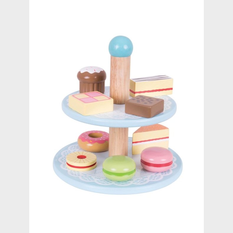 Bigjigs Wooden Etagere with Cakes