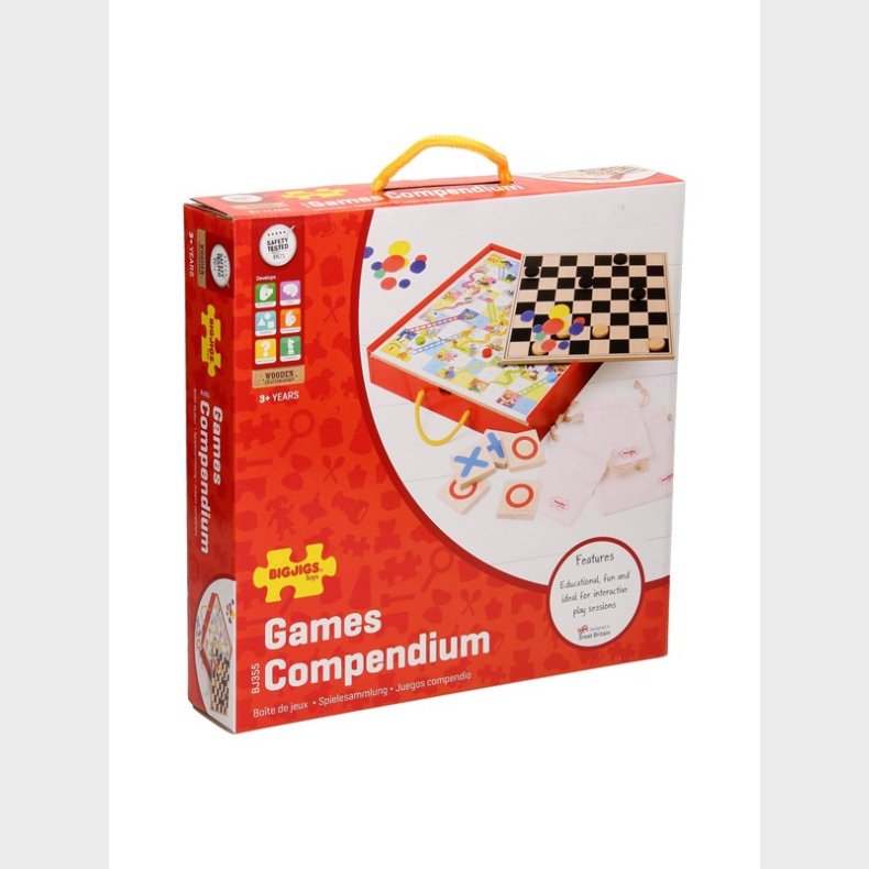 Bigjigs Wooden Board Games 4in1