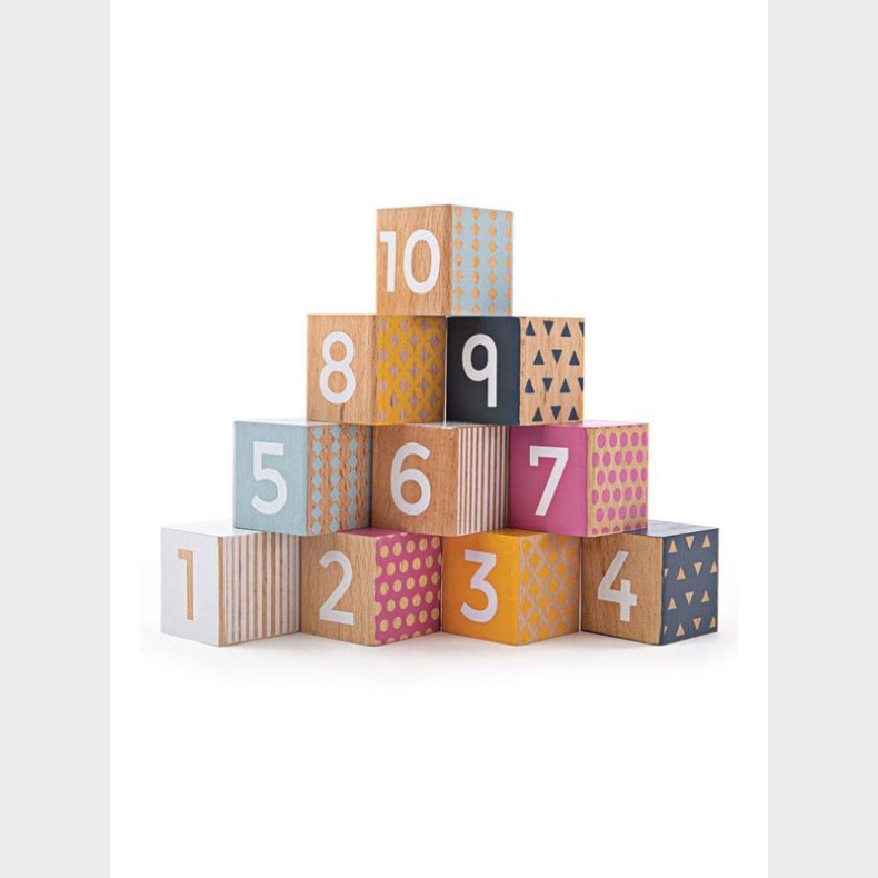 Bigjigs Bigjjigs Wooden Blocks with Numbers 100% FSC