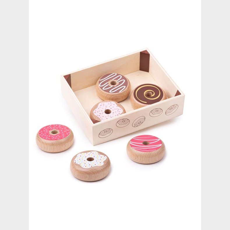 Bigjigs Wooden Box with Donuts