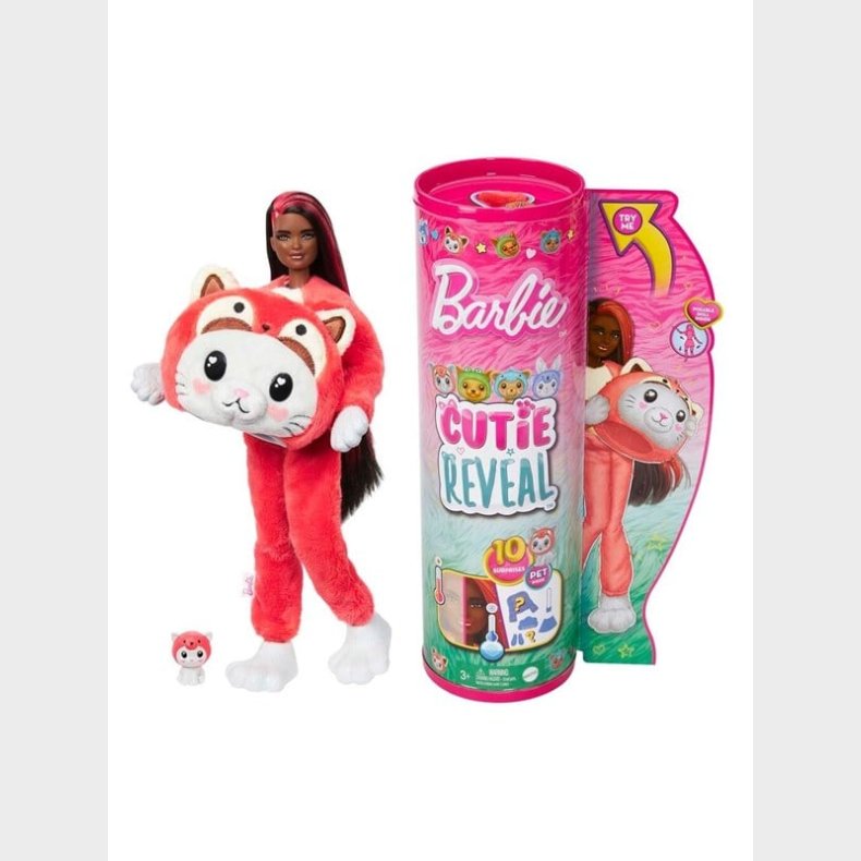 Barbie Cutie Reveal Costume Kitty Red Panda asst.