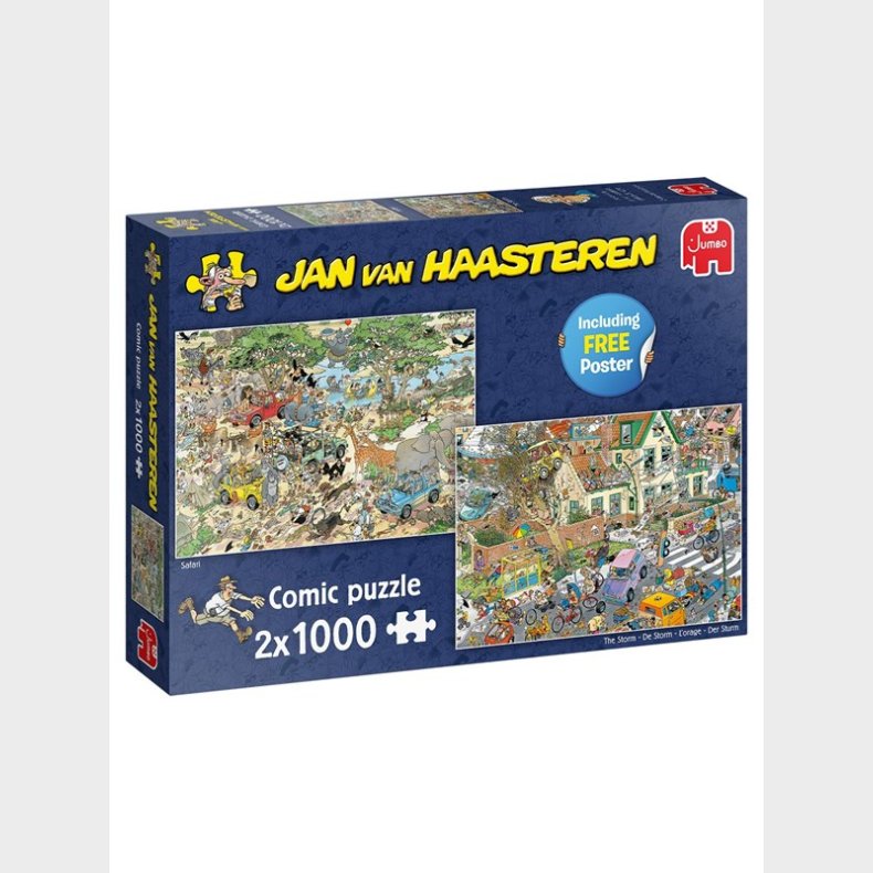 Jumbo Jan van Haasteren Storm &amp; Safari (2X1000 pcs)