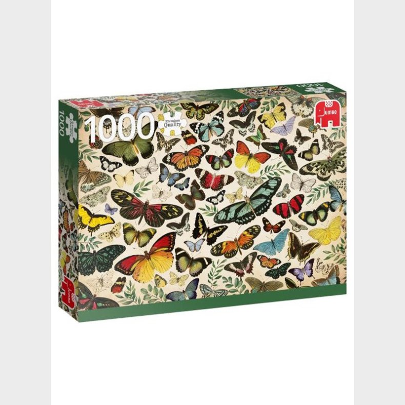 Jumbo Puslespil - Butterfly Poster (1000 pcs)