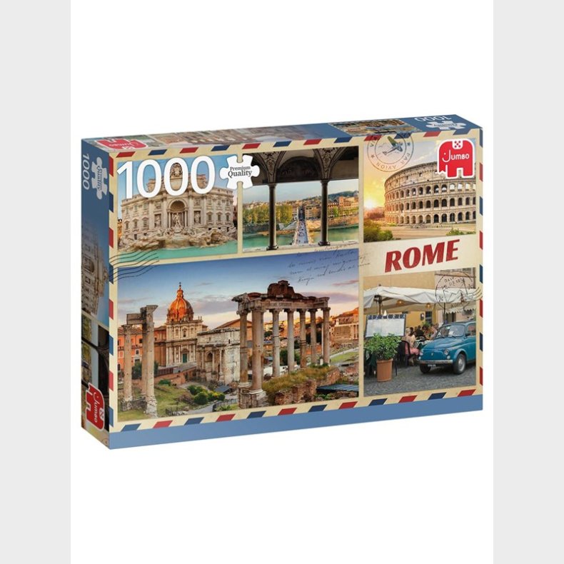 Jumbo Puslespil - Greetings from Rome (1000 pcs)