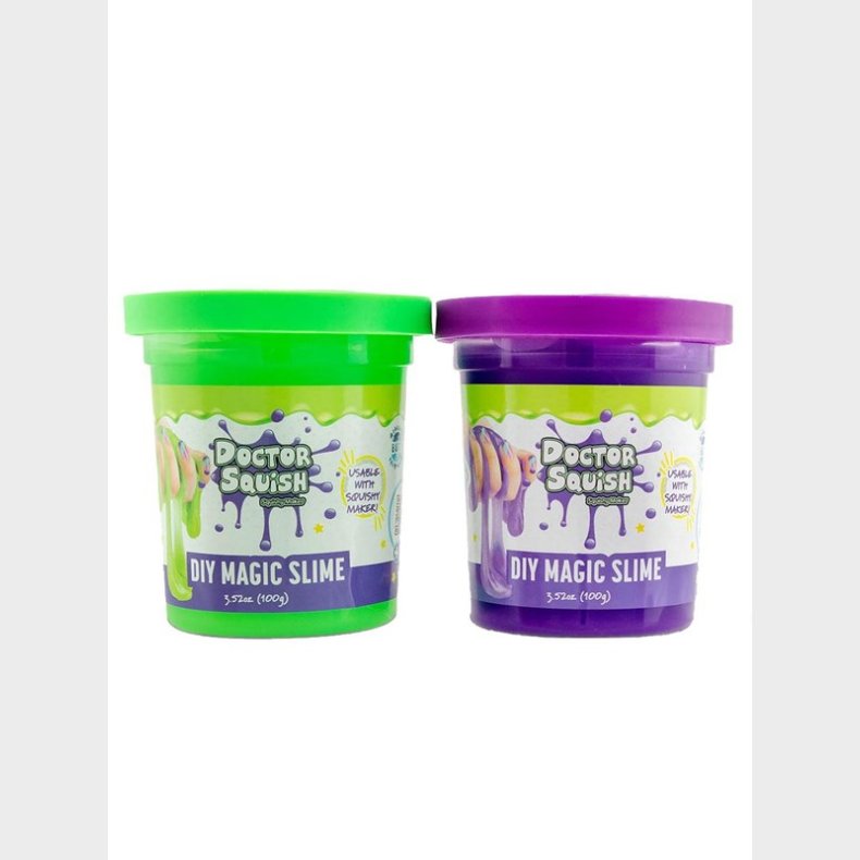 Boti Doctor Squish Slime Value Pack - Green and Purple. 240 grams