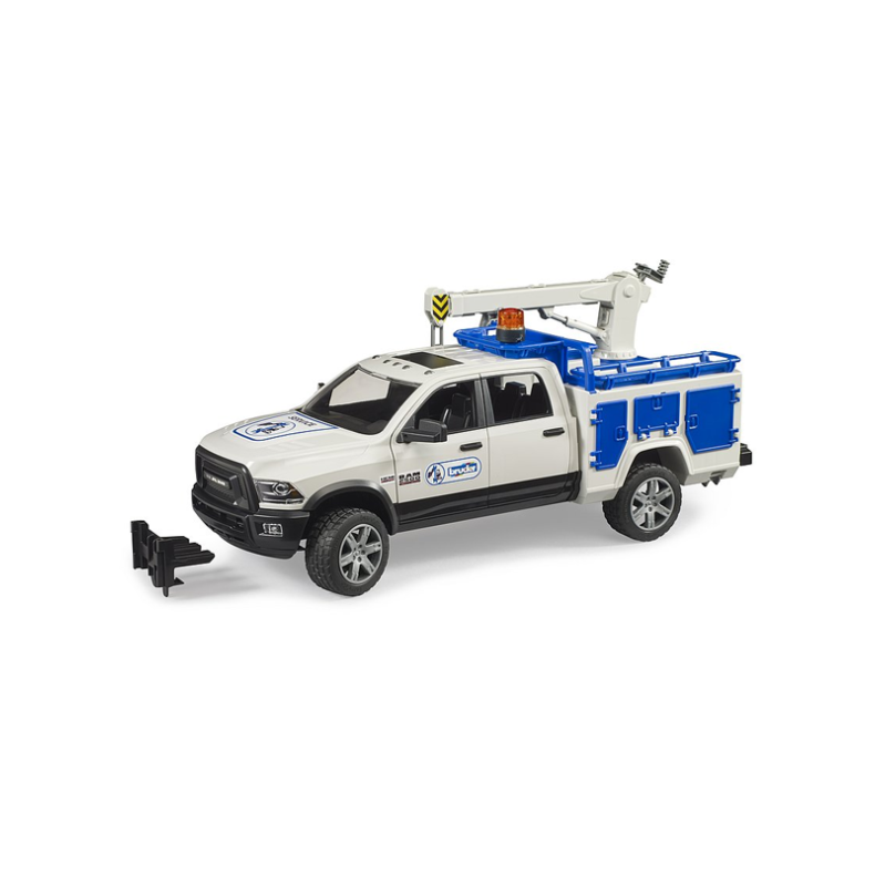 Bruder RAM 2500 Service truck with rotating beacon light