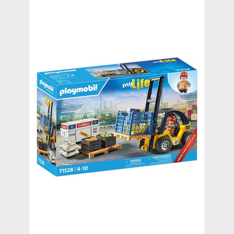 Playmobil My Life - Gaffeltruck med last