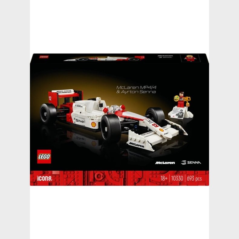 LEGO Icons 10330 McLaren MP4/4 og Ayrton Senna