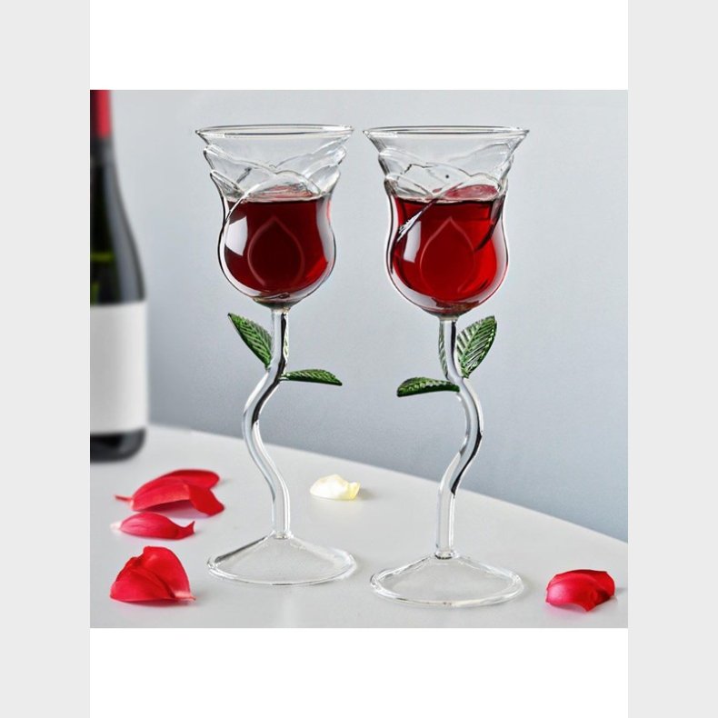 Mikamax Rose Wine Glass Set