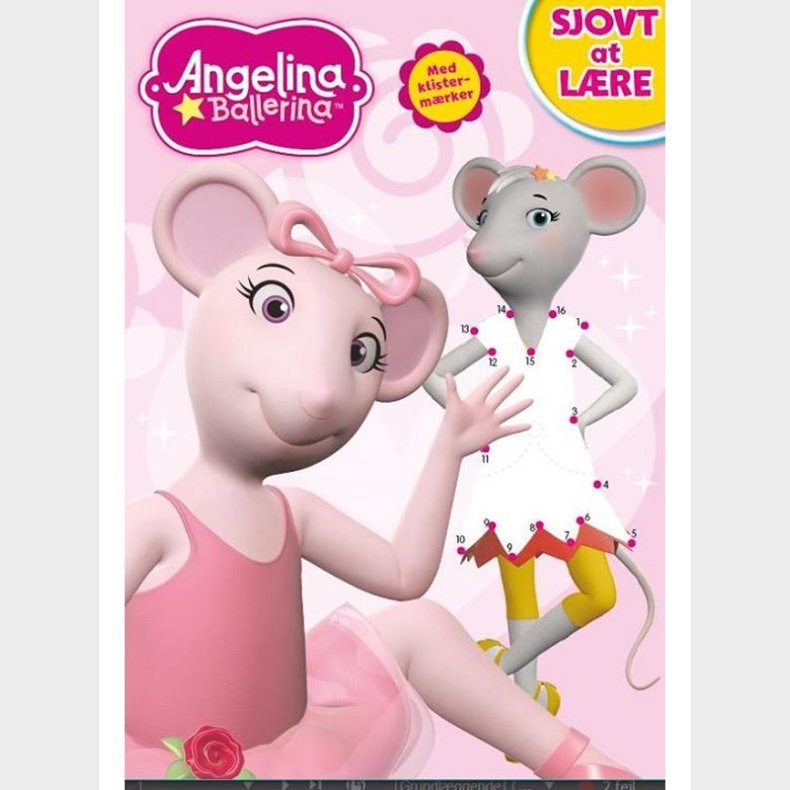 Angelina Ballerina: Sjovt at lre med prik-til-pri - Brnebog - booklet