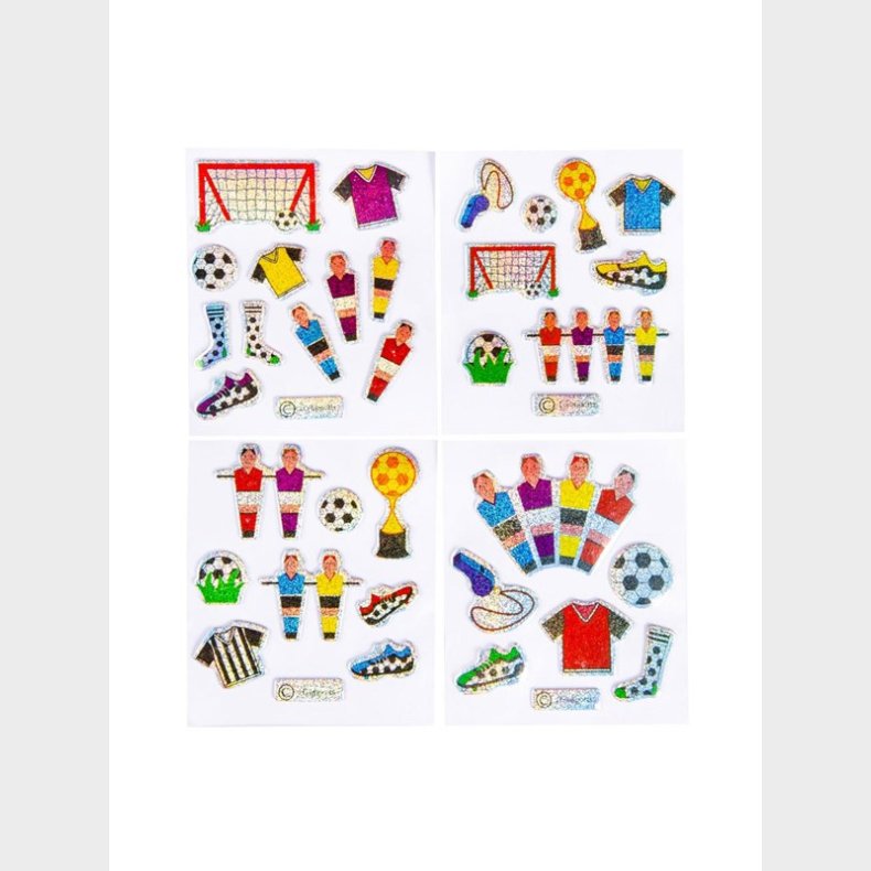 LG-Imports Stickers Football Glittering (Assorted)