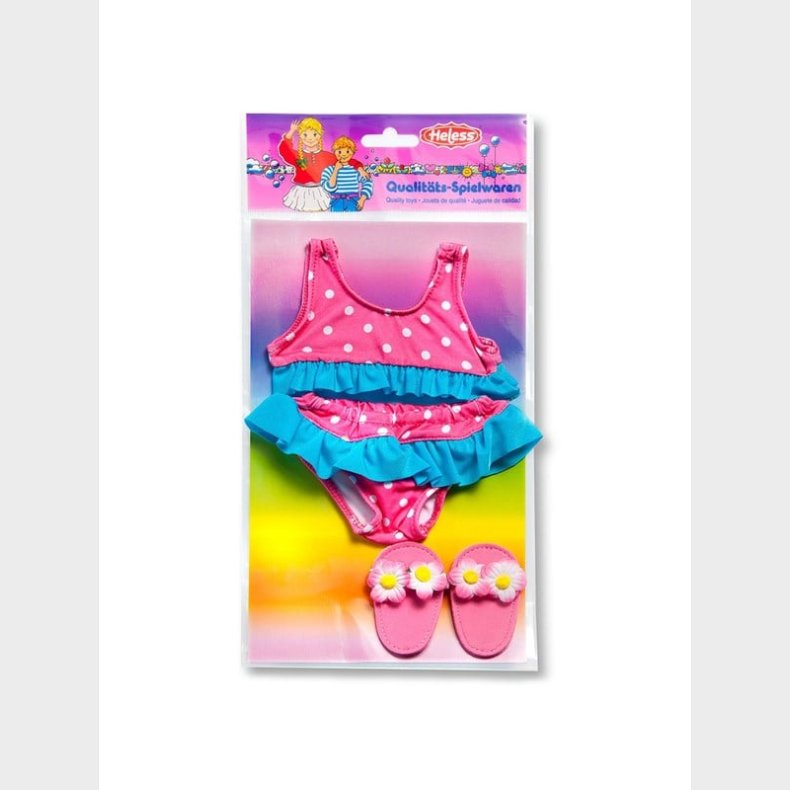 Heless Doll Bikini with Slippers 28-35 cm