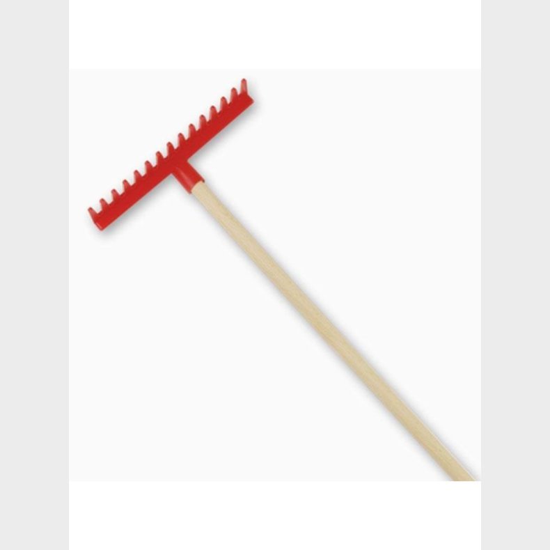 Androni Plastic Rake with Wooden Handle