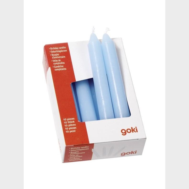 Goki Candles Blue 10 pcs.