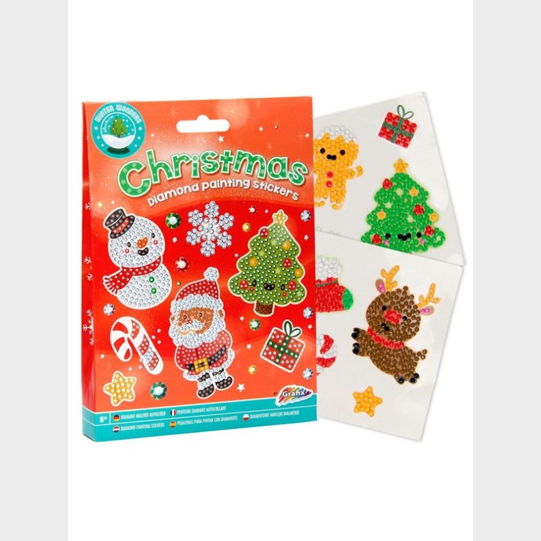 Creative Craft Group XMAS Diamond Painting Stickers 12pcs.