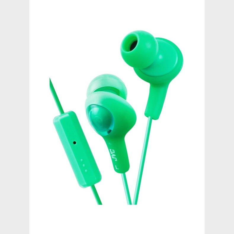 JVC Headphone FR6 Gumy Plus Mic Green