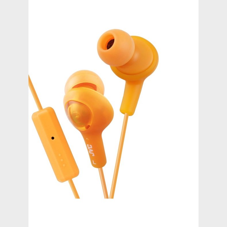 JVC Headphone FR6 Gumy Plus Mic Orange