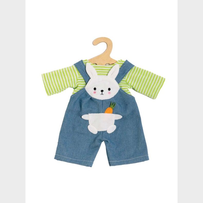 Heless Doll Dungarees with Striped Shirt Bunny Lou 28-35