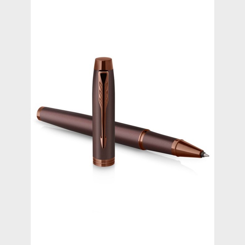 Parker IM Monokrom Rollerball pen | Bourgogne finish og trim | Fint punkt | Sort blk | Gaveske