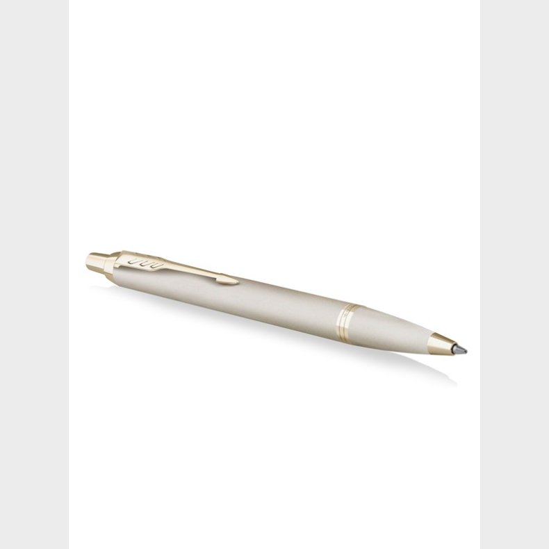 Parker IM Monokrom kuglepen | Champagnefinish og trim | Mellempunkt | Bl blk | Gaveske