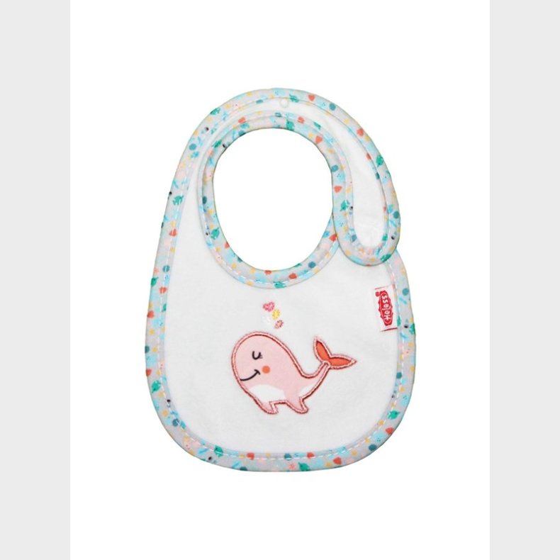 Heless Doll Bib Pink Whale