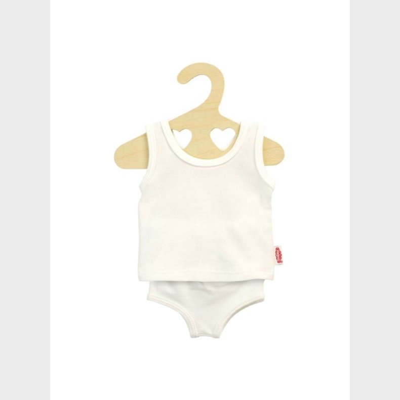 Heless Doll underwear and shirt White 20-25 cm