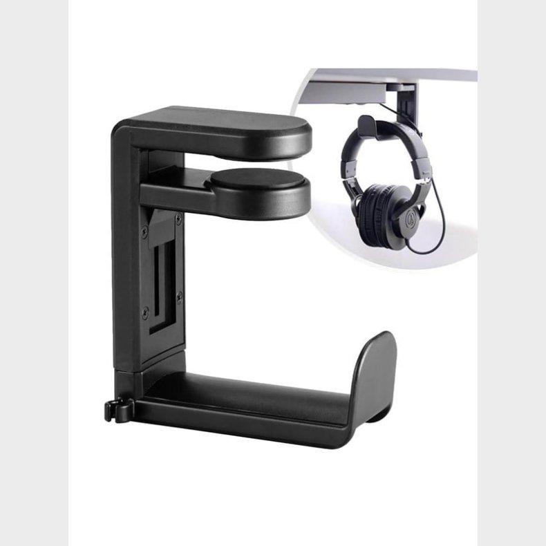 Desire2 Holder for Headphone / Headset Black Mounted on desk top