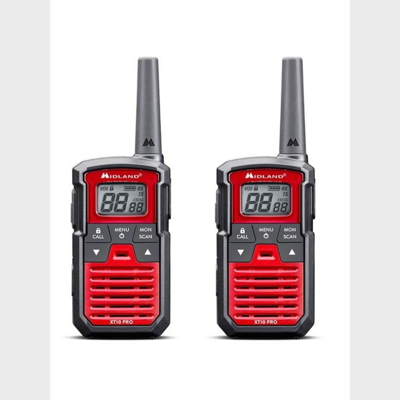 MIDLAND Walkie Talkie XT10 Pro Black/Red