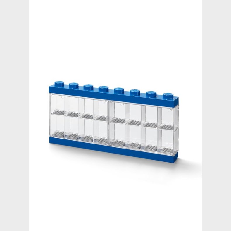 LEGO MINIFIGURE DISPLAY CASE 16 (8 KNOB) BLUE