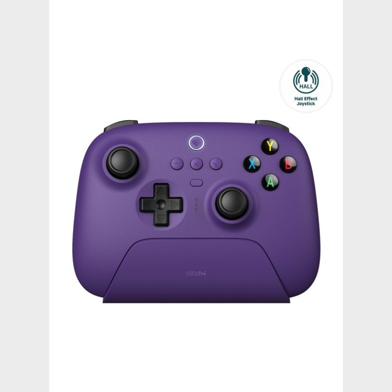 8BitDo Ultimate 2.4G Wireless Controller (Hall Effect) with Charging Dock - Purple - Controller - Android