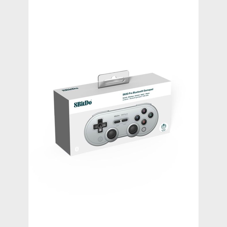 8BitDo SN30 Pro Bluetooth Controller (Hall Effect) - Grey - Controller - Android