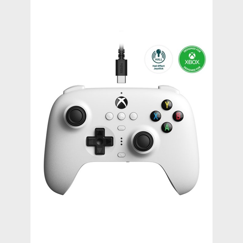 8BitDo Ultimate Wired Controller for Xbox (Hall Effect) - White - Controller - Microsoft Xbox One