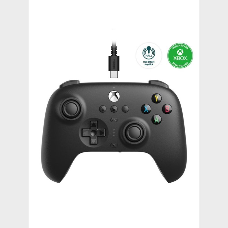 8BitDo Ultimate Wired Controller for Xbox (Hall Effect) - Black - Controller - Microsoft Xbox One