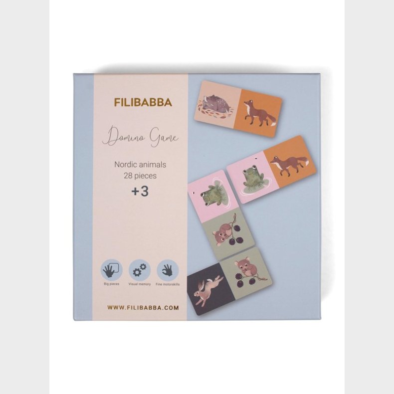 Filibabba Domino game - Nordic animals