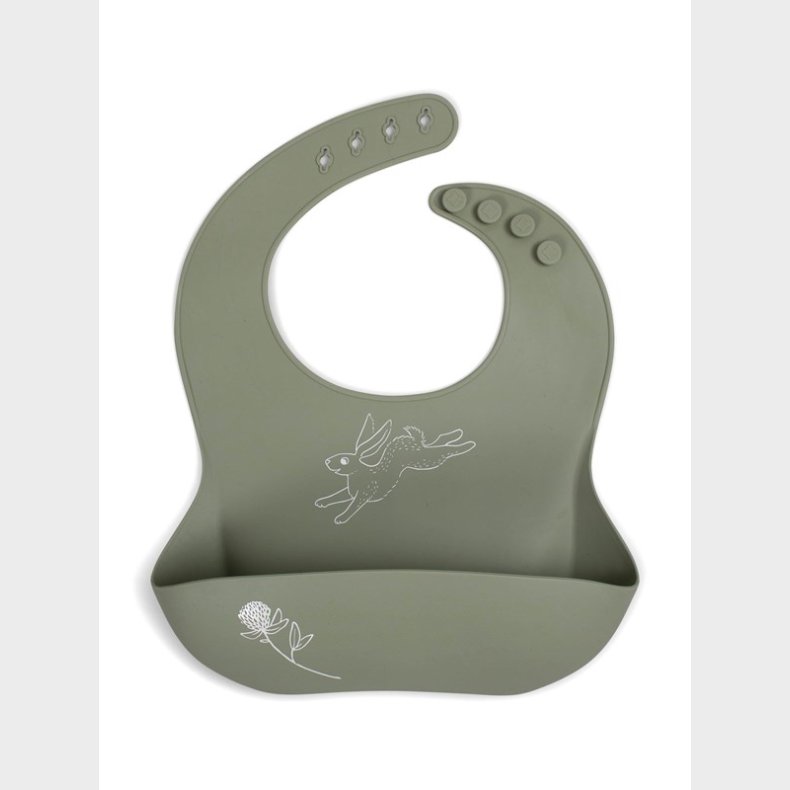 Filibabba Silicone bib with print - Hare