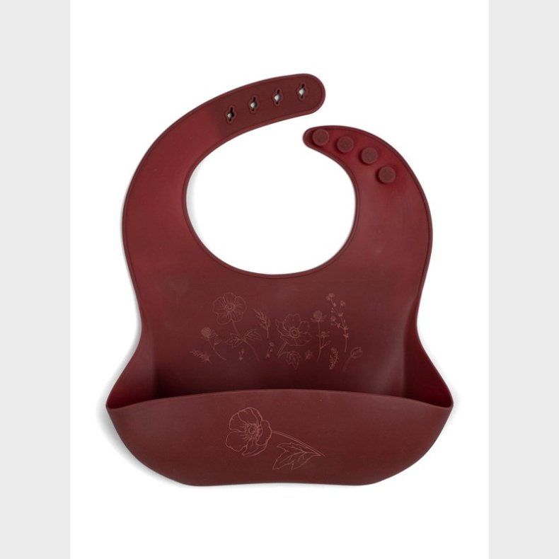 Filibabba Silicone bib with print - Baked apple