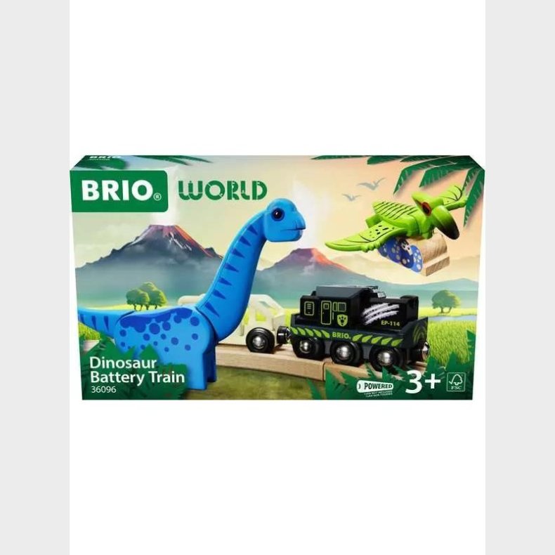 Brio Batteridrevet tog med dinosaur