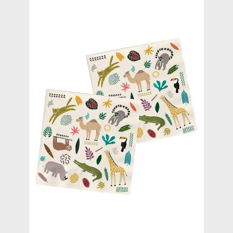 Folat BV Napkins Wild Animals 20 pcs.