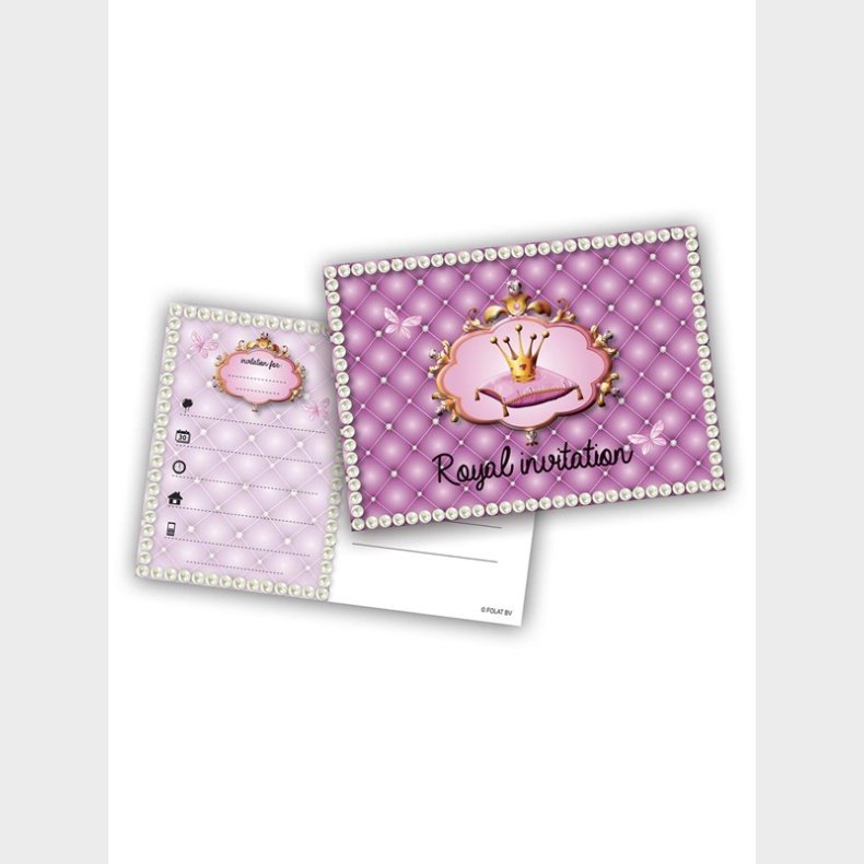 Folat BV Princess Invitations 6pcs.