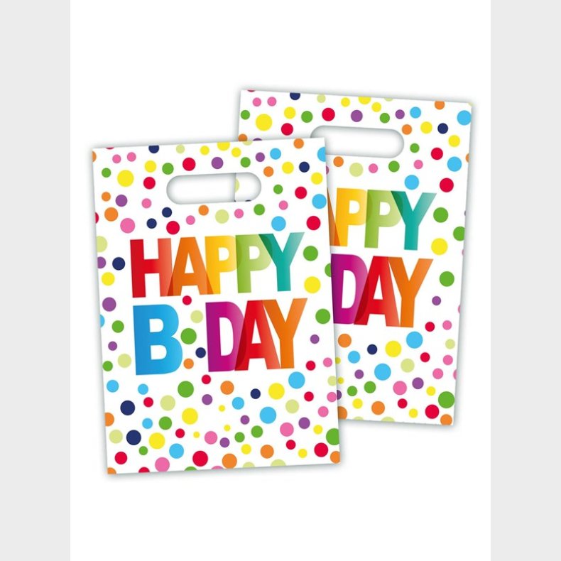 Folat BV Happy Birthday Confetti dispensing bags 8 pcs.