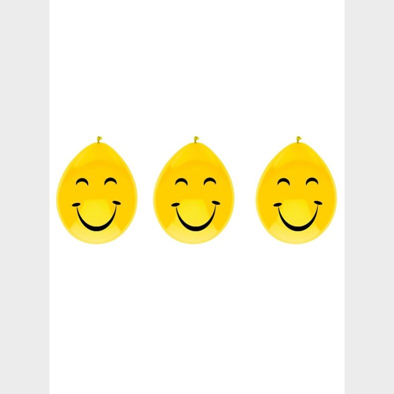 Haza Witbaard Balloner smiley face 6pcs.