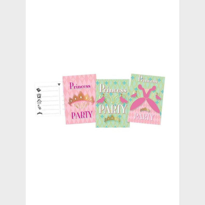 Haza Witbaard Princess Party Invitations 6pcs.