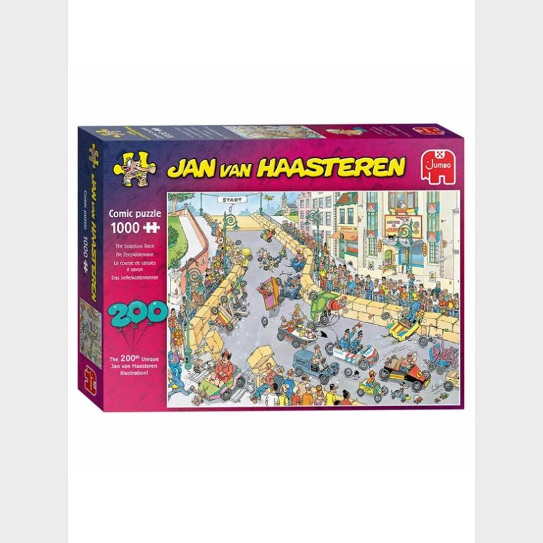 Jan van Haasteren 200th Puslespil illustration celebration!(The soap Box race) (1000)