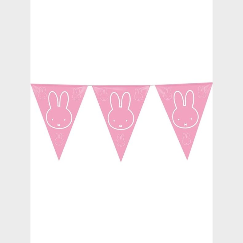 Haza Witbaard Flagline - Banner Miffy Pink 10mtr.