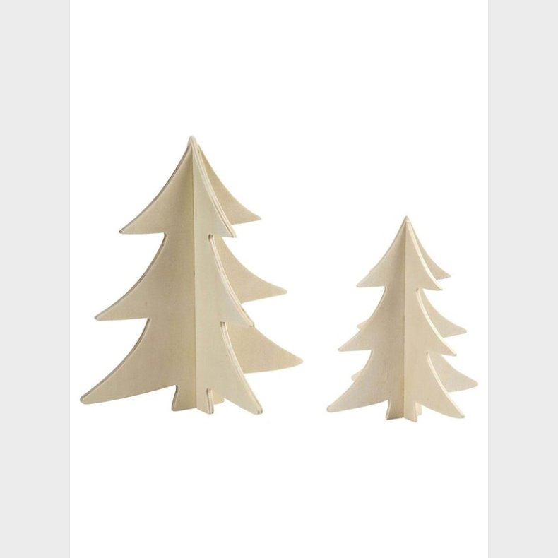 Creativ Company Decorate your 3D Wooden Christmas Trees 2pcs.