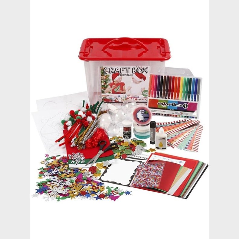 Creativ Company Hobbybox Red with Creative Materials