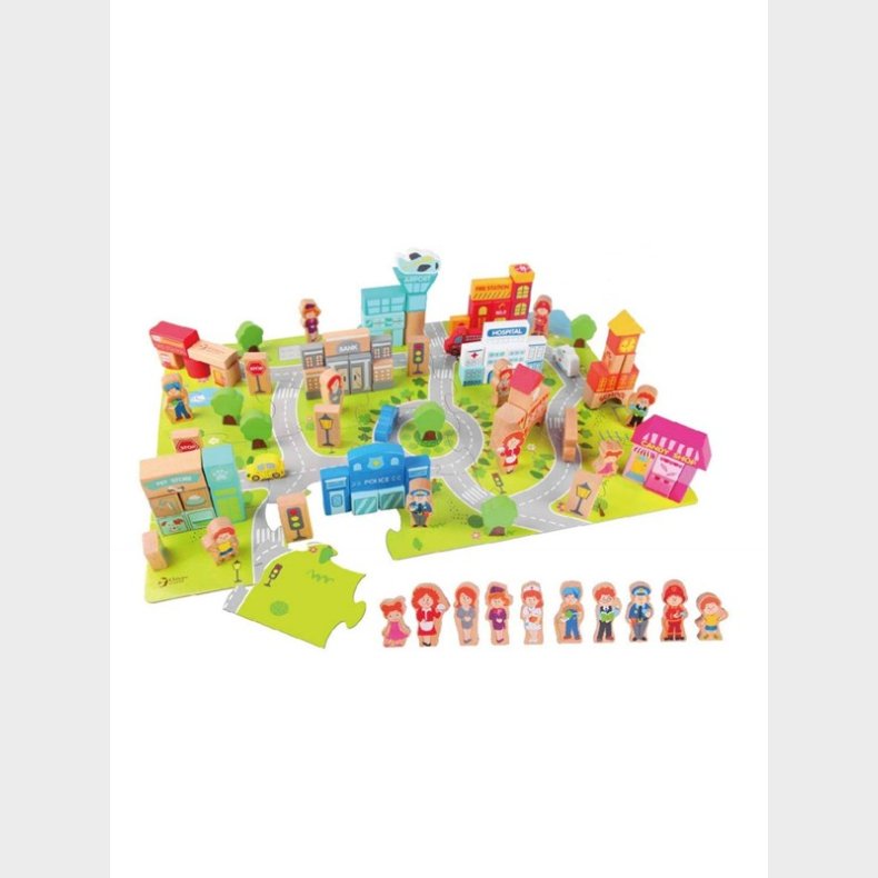 Classic World Wooden Blocks City 120pcs.